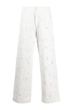 paint splatter-detail cotton jeans Emporio Armani | 6R1P7E1K1MZF113